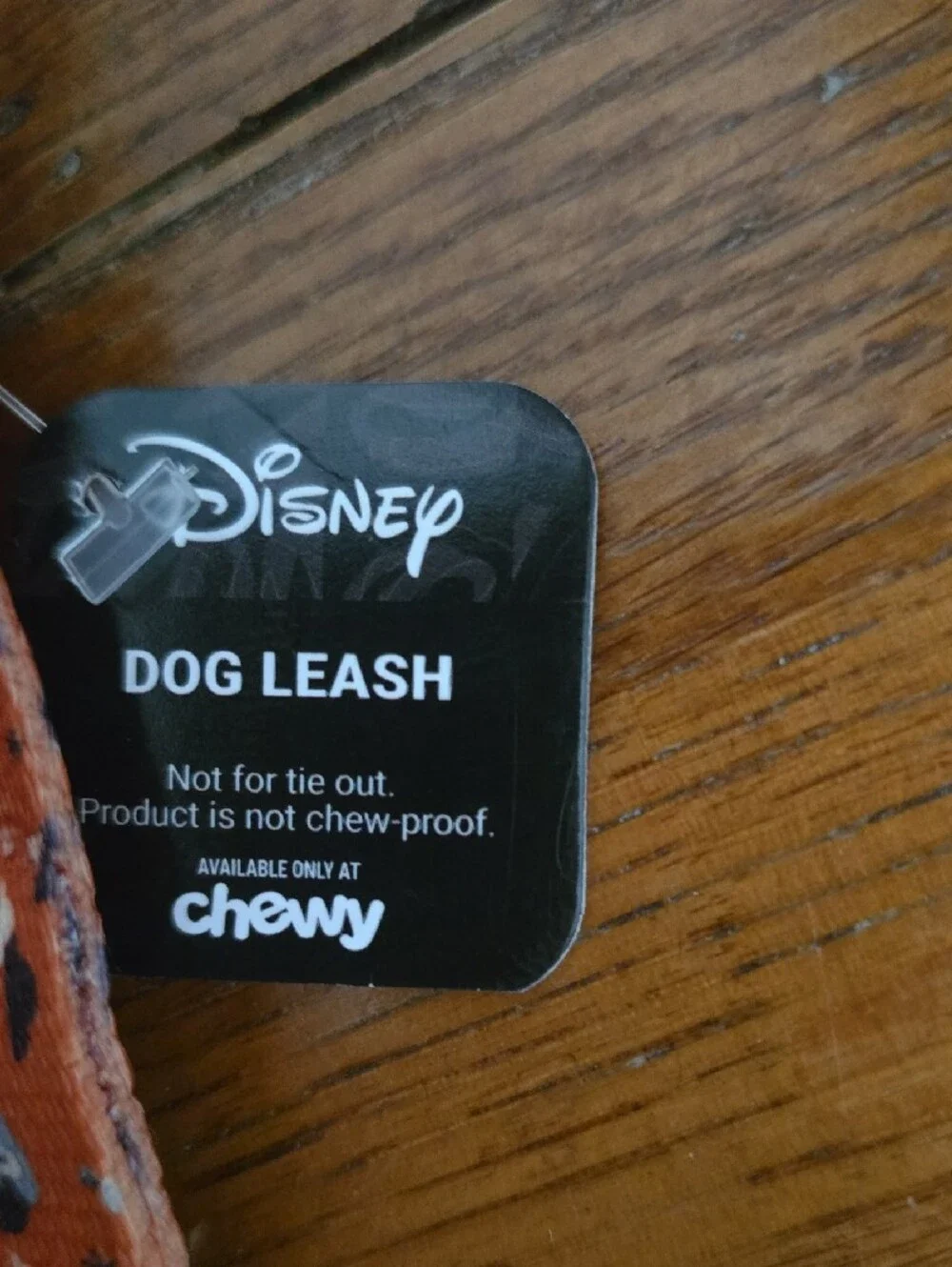 Disney Orange Halloween Dog Leash with Black Accents